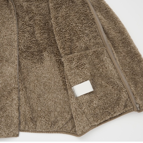 Uniqlo fluffy yarn fleece full zip jacket - Picture 5 of 9